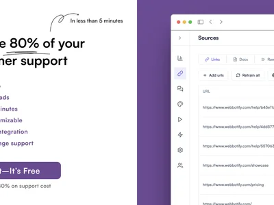 Webbotify - AI Customer assistant